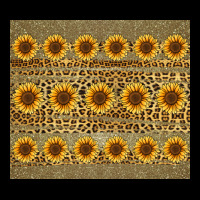 Leopard Glitter Sunflower Tumbler Ladies Tee | Teevron