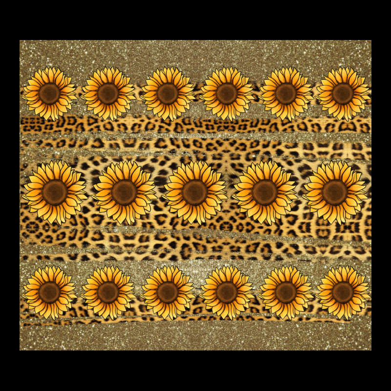 Leopard Glitter Sunflower Tumbler Ladies Tee by Jasminsmagicworld | Teevron