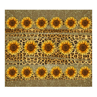 leopard glitter sunflower tumbler | Teevron