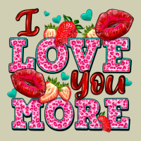 I Love You More With Lips And Strawberry Heavy Core Tee | Teevron