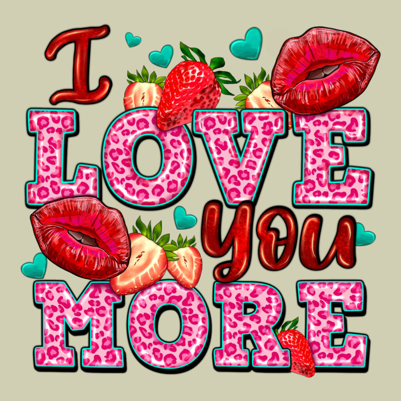 I Love You More With Lips And Strawberry Heavy Core Tee by AdoDesignShop | Teevron