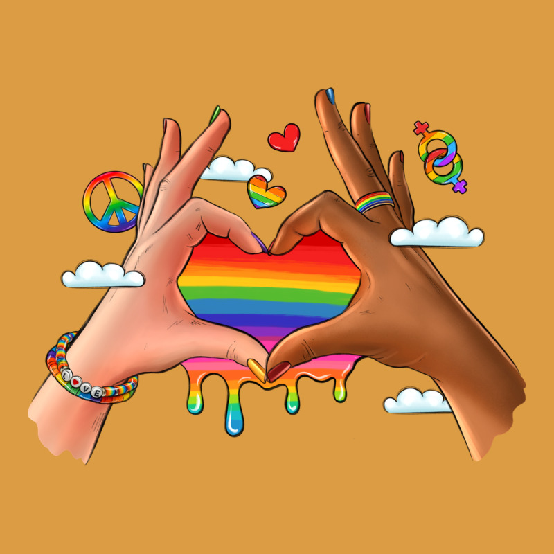 Lgbtq Pride Hands Urban Heavy Tee by LillyAllenDesigns | Teevron