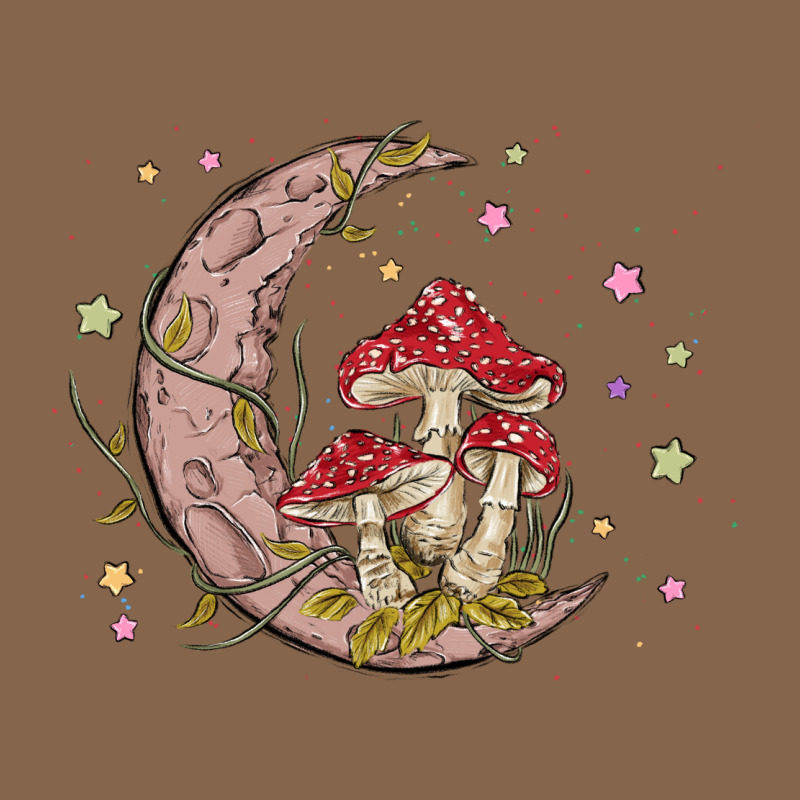 Moon And Mushrooms Premium Tee by MaliasSmallBusiness | Teevron