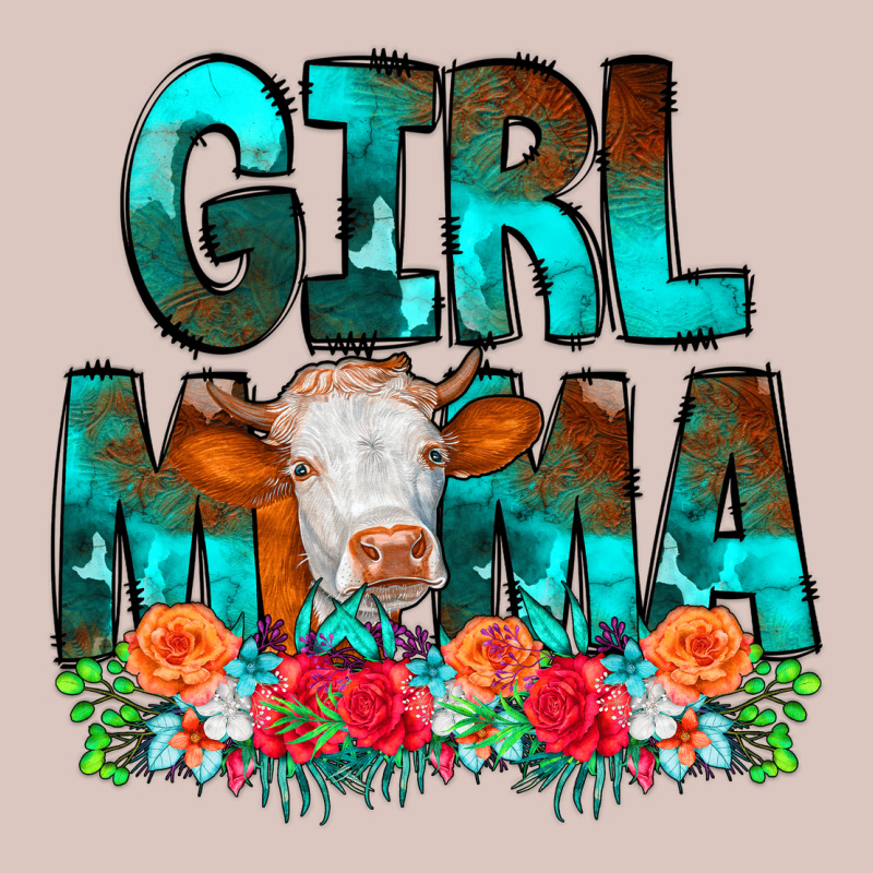 Girl Mama Flowers Cow Premium Hoodie by CowCowDesign | Teevron
