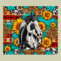 Aztec Sunflowers Horse Heavy Core Tee | Teevron