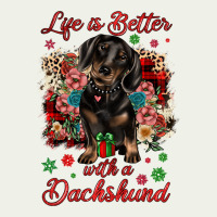 Christmas Life Is Better With A Dachshund Urban Heavy Tee | Teevron