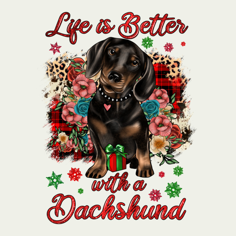 Christmas Life Is Better With A Dachshund Urban Heavy Tee by JahusDesignShop | Teevron