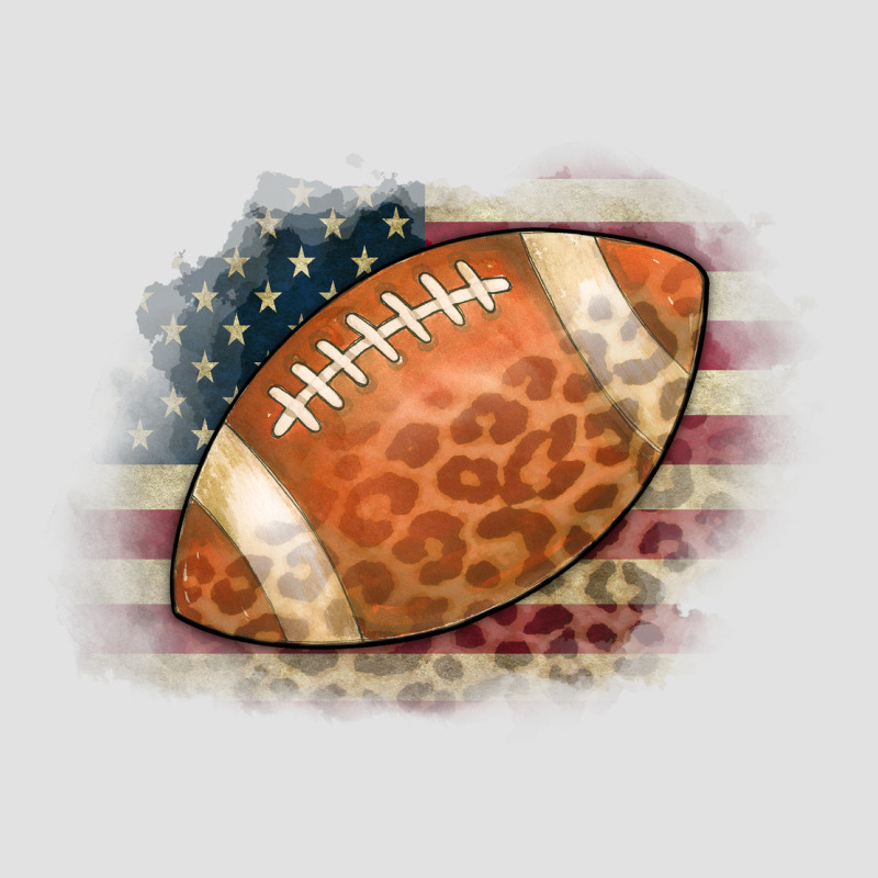 American Flag Football Leopard Premium Hoodie by CowCowDesign | Teevron