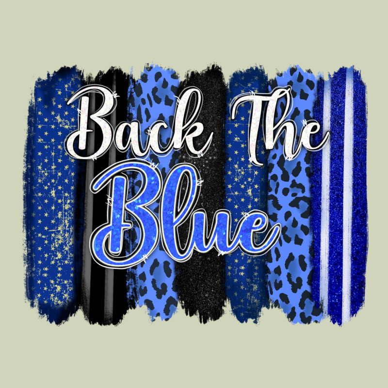 Back The Blue Brushstrokes Heavyweight Hoodie by FaDigitalArtStudio | Teevron