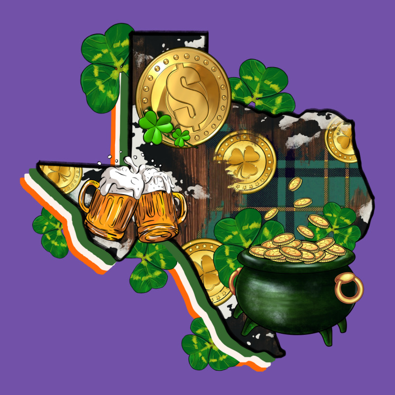 Texas Map St Patricks Day Premium Sweatshirt by FaDigitalArtStudio | Teevron