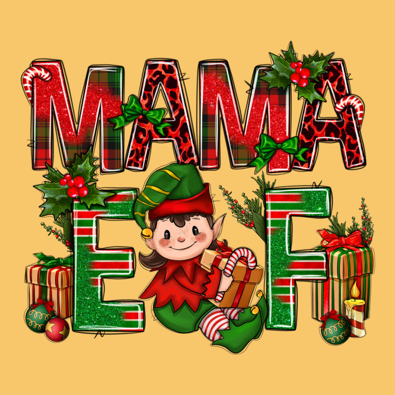 Mama Elf With Gift Christmas Vintage Hoodie by BundleAndBundleShop | Teevron