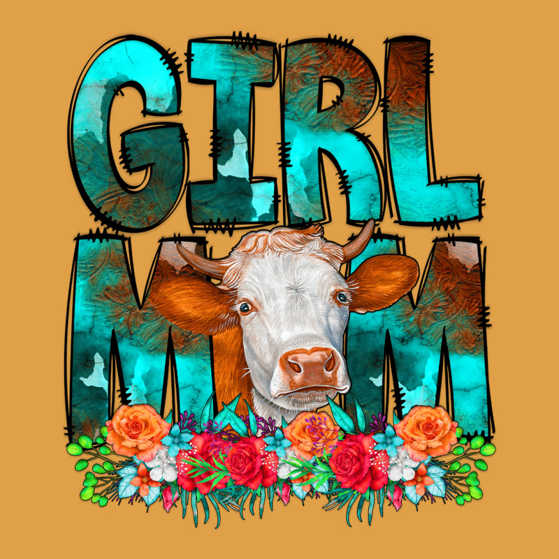 Girl Mom Cow Flowers Premium Hoodie by CowCowDesign | Teevron