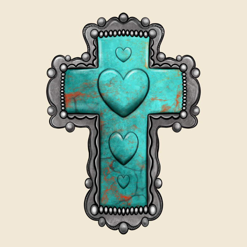 Turquoise Gemstone Cross Ladies Tee by Jasminsmagicworld | Teevron