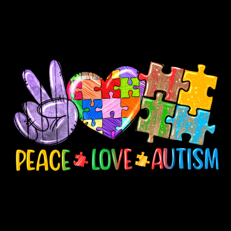 Peace Love Autism Zipper Hoodie by CowGirlArtShop | Teevron
