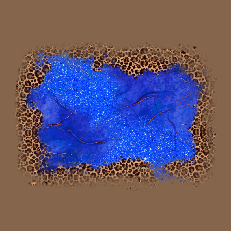 Gemstone Blue Leopard Background Premium Tee by JahusDesignShop | Teevron