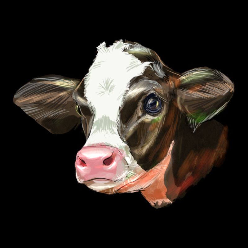 Holstein Calf Face Ladies Tee by LillyAllenDesigns | Teevron
