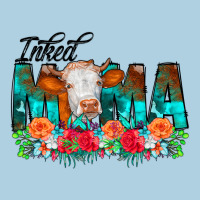 Inked Mama Flowers Cow Premium Hoodie | Teevron