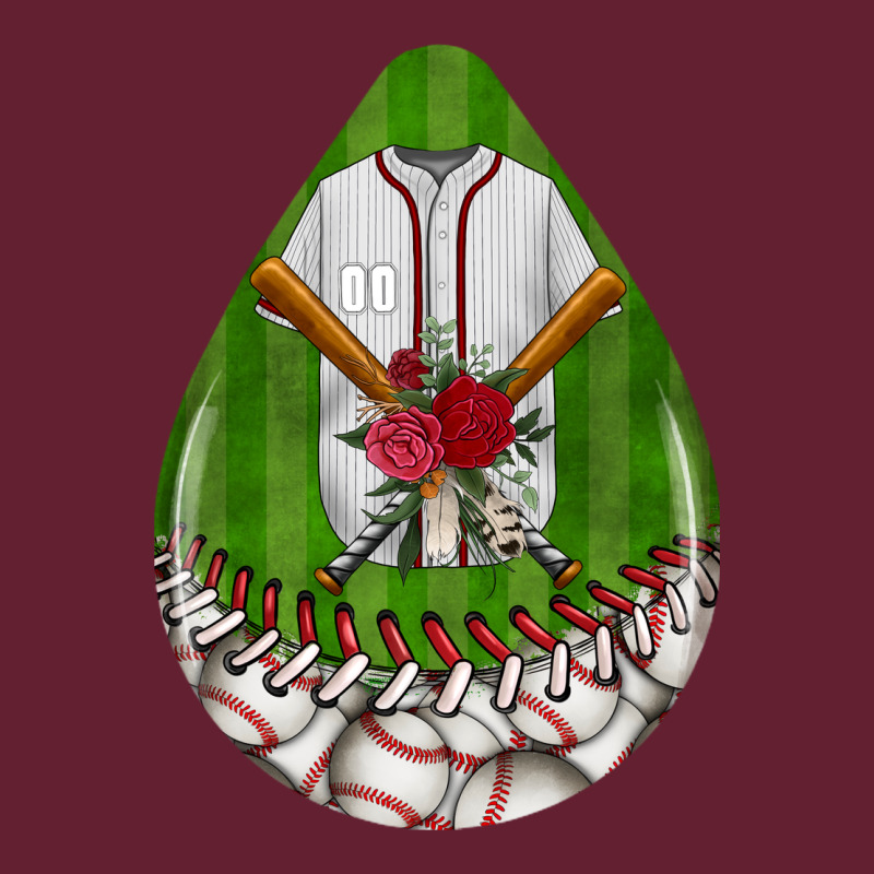 Baseball And Western Roses Teardrop  2 Classic Tee by BundleAndBundleShop | Teevron