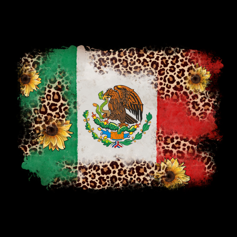 Mexican Flag With Leopard Heavyweight Sweatshirt by texasbilliewilder | Teevron