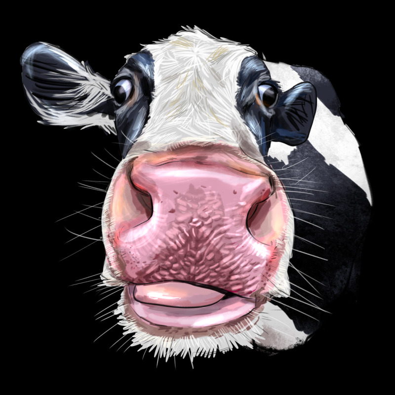Cute Holstein Face Ladies Tee by LillyAllenDesigns | Teevron
