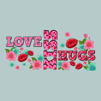 Floral Love And Kiss Heavy Core Tee | Teevron
