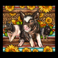 Western Cute Hampshire Pigs Heavy Core Tee | Teevron