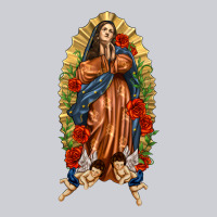 Lady Of Guadalupe With Roses Heavyweight Sweatshirt | Teevron