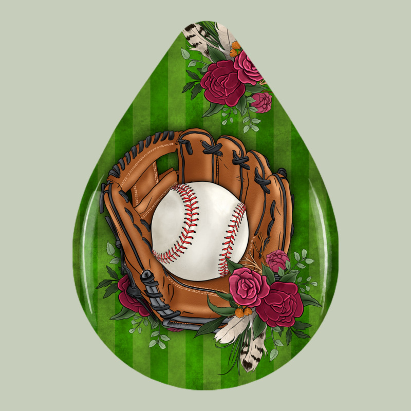 Baseball And Western Roses Teardrop  4 Classic Tee by BundleAndBundleShop | Teevron
