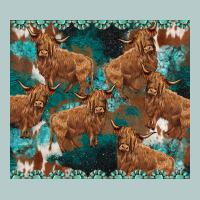 Turquoises Gemstones Cowhide Highlands Cow Heavy Core Tee | Teevron