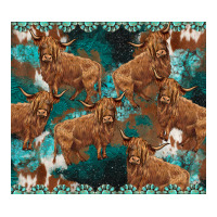turquoises gemstones cowhide highlands cow | Teevron