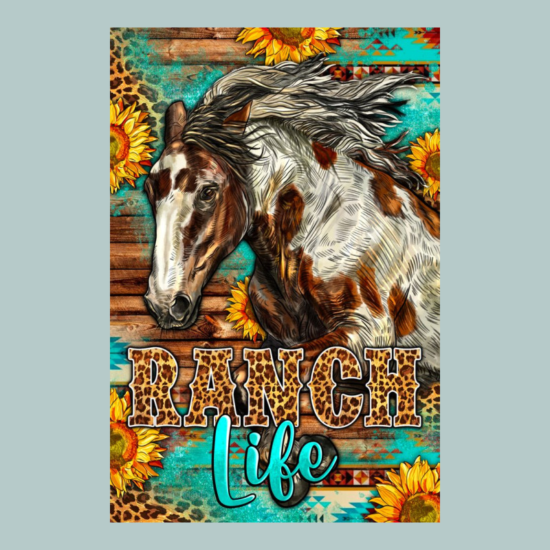 Western Ranch Life Mustang Horse Heavy Core Tee by LillyAllenDesigns | Teevron
