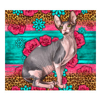 Pink Glitter And Roses Sphynx Cat | Teevron