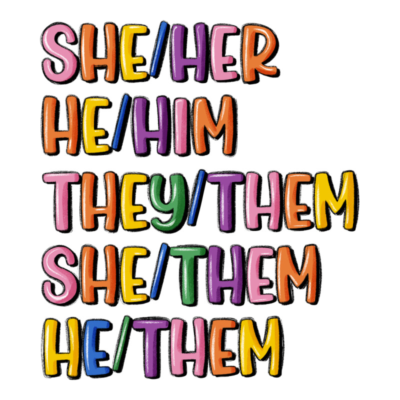 Lgbtq Pronouns Premium Tee by MaliasSmallBusiness | Teevron