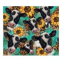 western leopard sunflower black and white  cow | Teevron