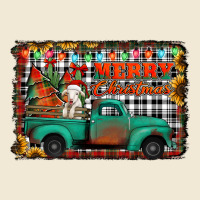 Merry Christmas Farm Truck Ladies Tee | Teevron