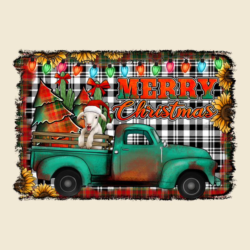 Merry Christmas Farm Truck Ladies Tee by Jasminsmagicworld | Teevron