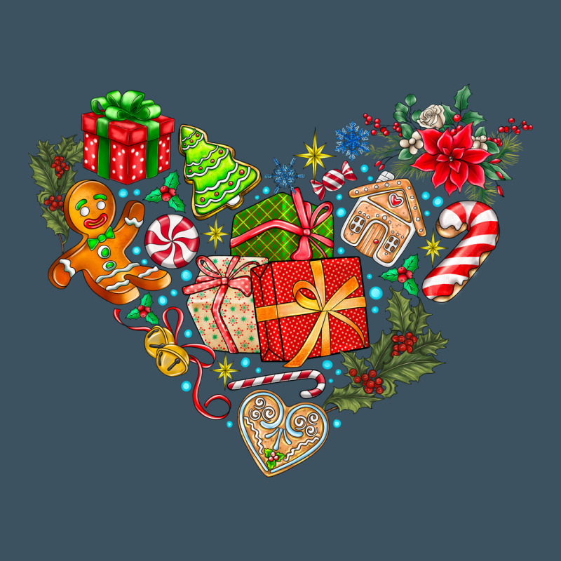 Merry Christmas Heart Urban Hoodie by CowhideDigitalArt | Teevron
