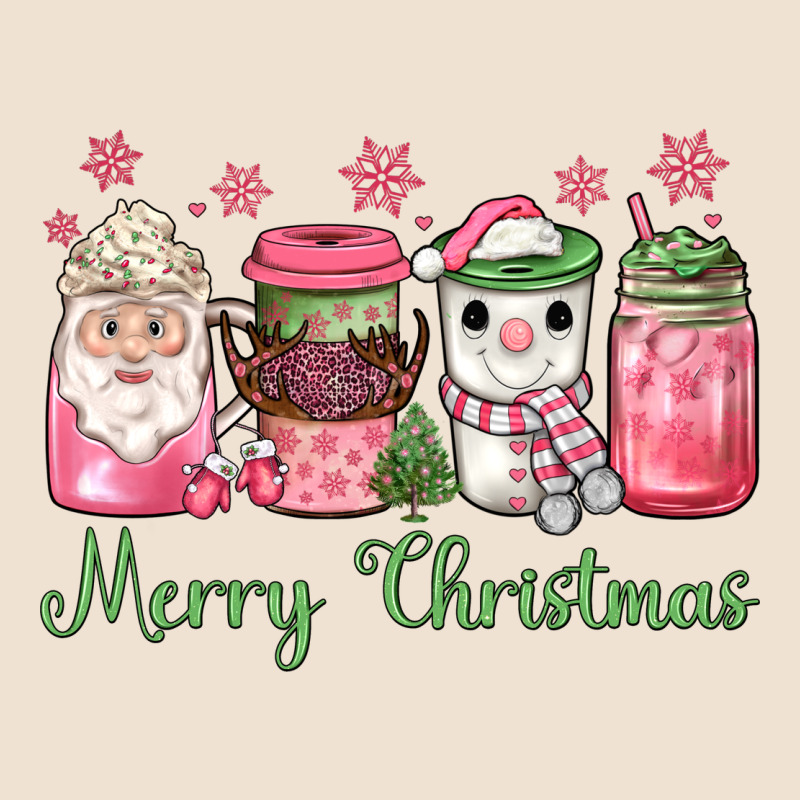 Pink  Merry Christmas Coffee Urban Heavy Tee by JahusDesignShop | Teevron