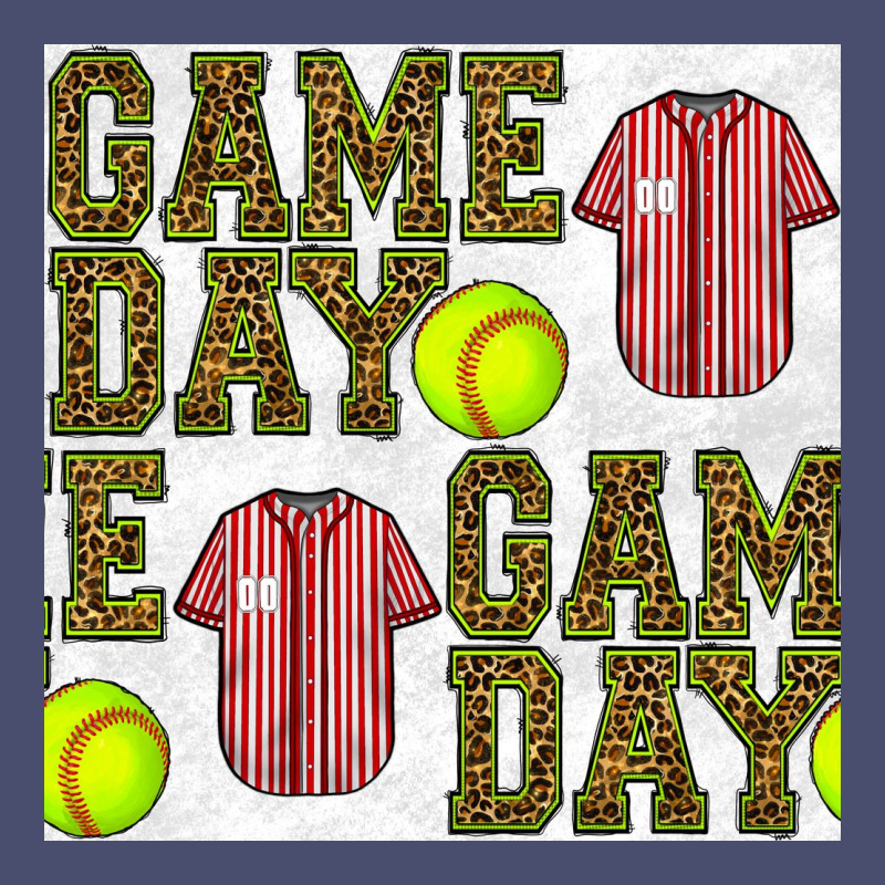 Softball Uniform Game Day Seamless Pattern Vintage Tee by BundleAndBundleShop | Teevron