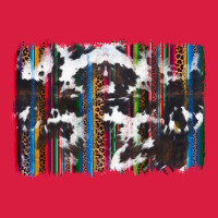 Cowhide, Leopard Serape Backgraund Premium Hoodie | Teevron