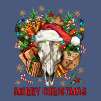 Merry Christmas With Bull Skull Vintage Hoodie | Teevron