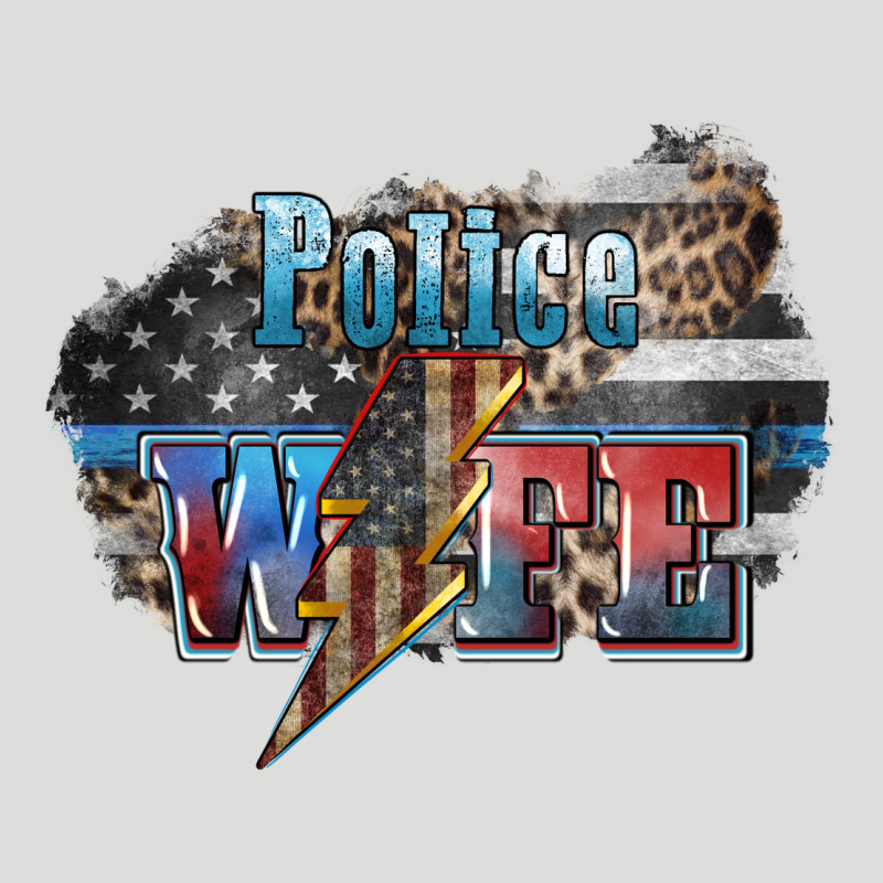 Police Wife Lightning Bolt 4th Of July Zipper Hoodie by HowdyJamesFarm | Teevron