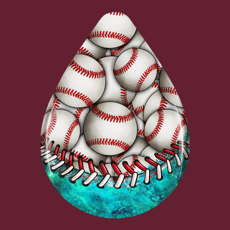 Baseball And Western Roses Teardrop  8 Classic Tee by BundleAndBundleShop | Teevron