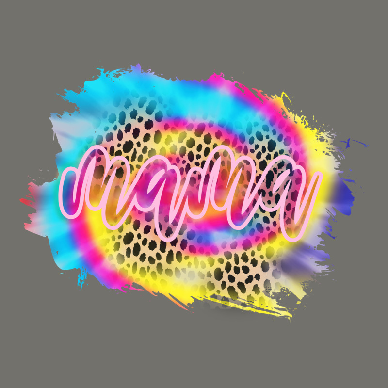 Mama Tie Dye Leopard Premium Hoodie by CowCowDesign | Teevron
