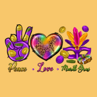 Peace Love Mardi Gras Vintage Hoodie | Teevron