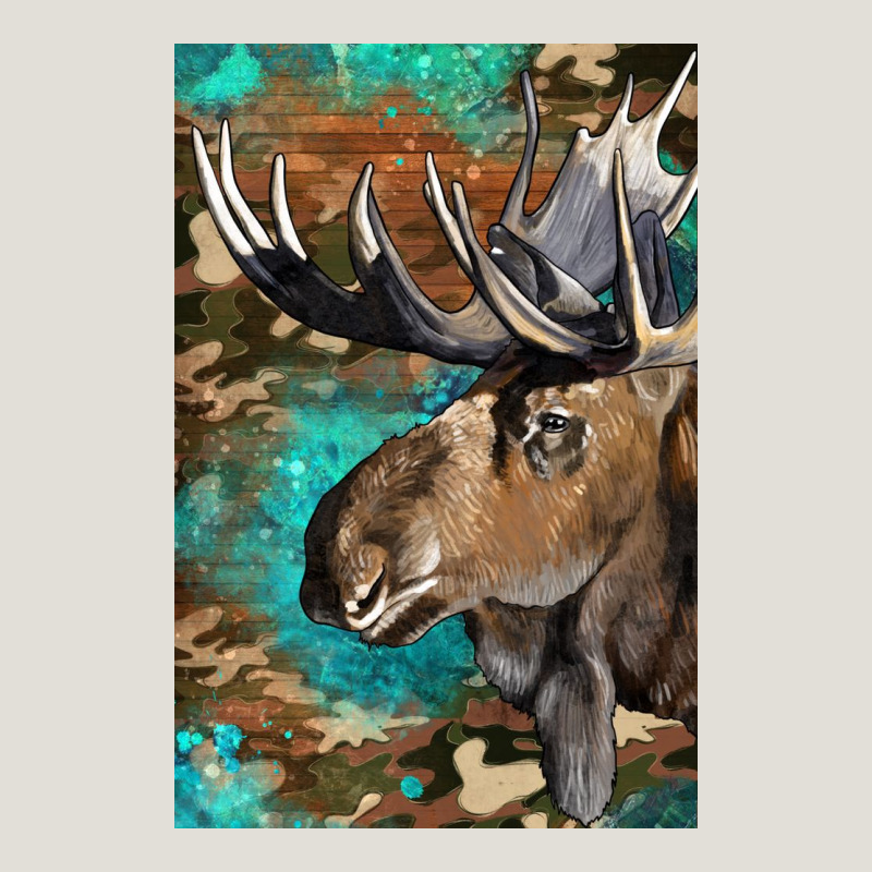 Western Camo Moose Heavy Core Tee by LillyAllenDesigns | Teevron