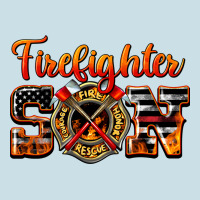 American Flag Firefighter Son Ladies Tee | Teevron