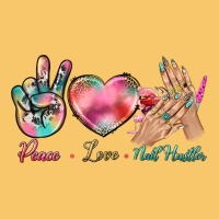 Peace Love Nail Hustler Vintage Hoodie | Teevron