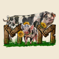 Western Mom With Spotted Pig And Baby Pig Ladies Tee | Teevron