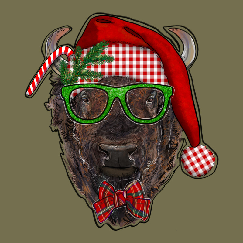 Christmas Bison Vintage Hoodie by RanaPortraitStore | Teevron